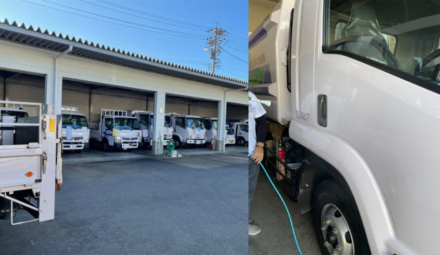 ナノゾーンコート施工実績　藤枝市役所様パッカー車