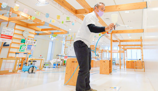 ナノゾーンコート施工実績　静岡市こどもクリエイティブタウン ま・あ・る様